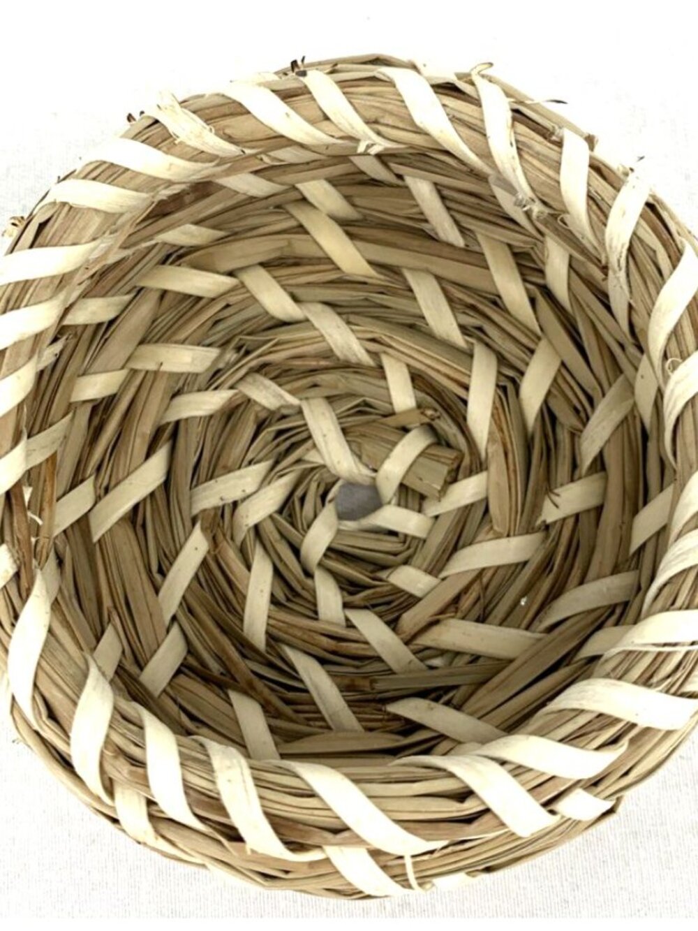 Sweetgrass Coiled Round Basket with Lid 4" - Picture 5 of 6